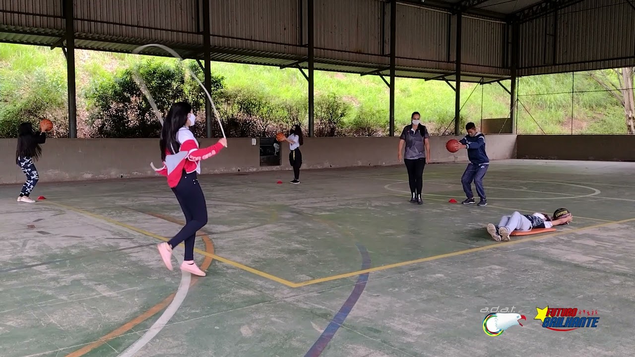 Aula 71 Basquetebol - Circuito impulsão e fortalecimento