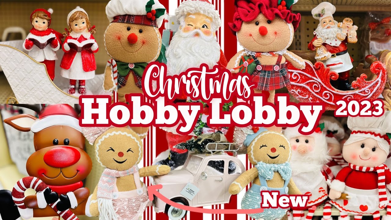 New 2023 Hobby Lobby Christmas Decor Shop with me | Christmas shop with me