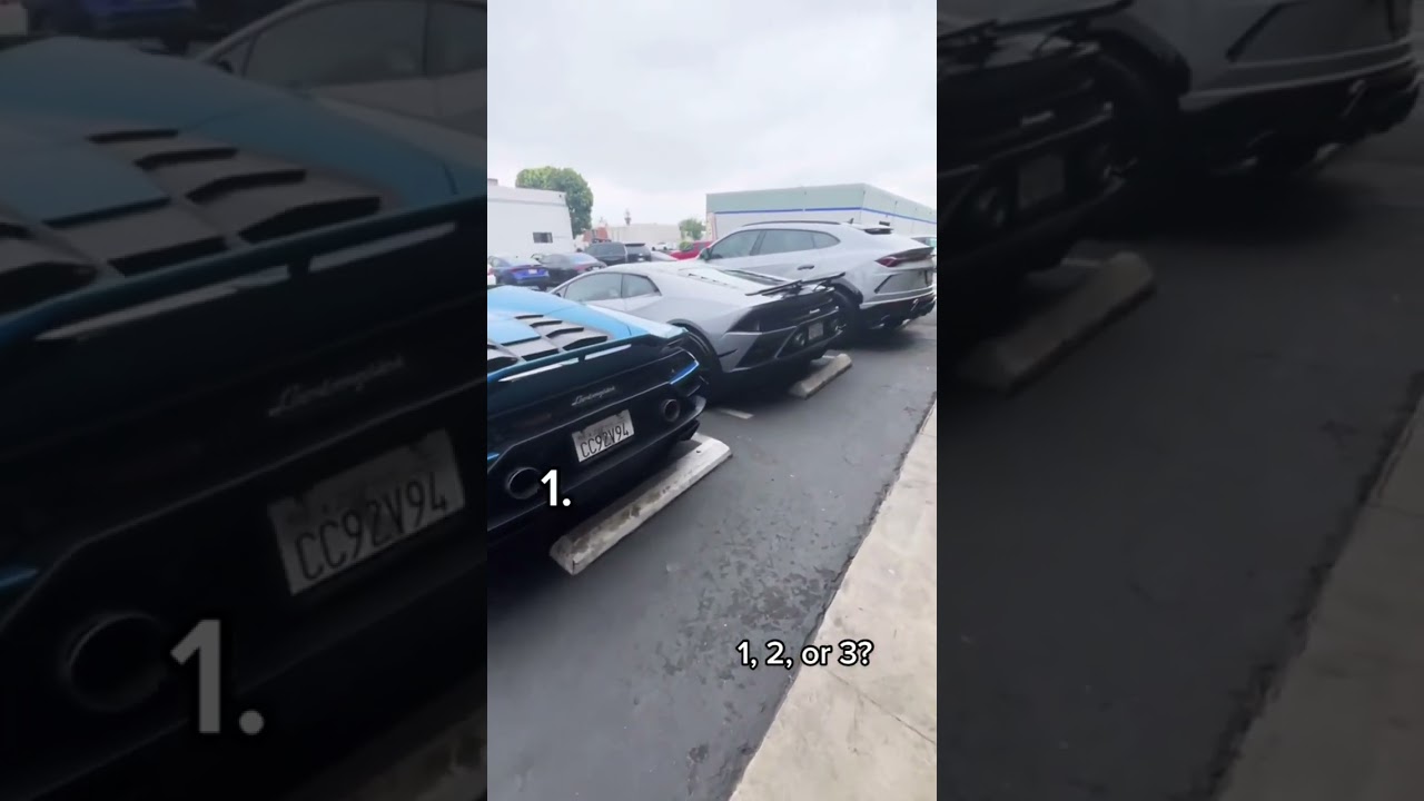 #1 Laguna Seca Blue Huracan Evo #2 Grey Huracan Evo #3 Nardo Grey Urus 😈