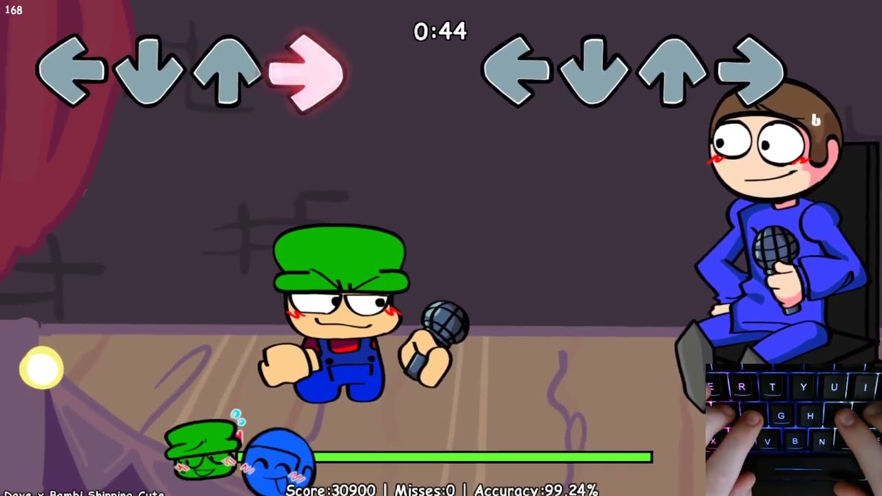 FNF Dave and Bambi Golden Apple - Dave x Bambi Shipping Cute (Secret Song) (FC)