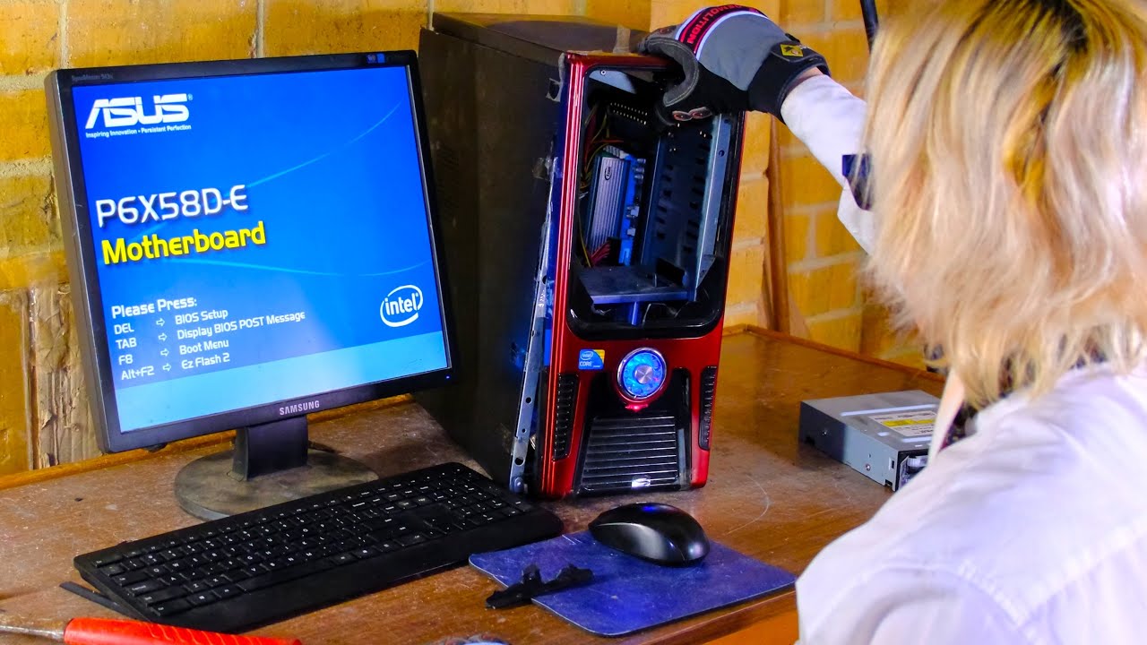 Angry Office Man's Slow Core i7 Desktop Destruction