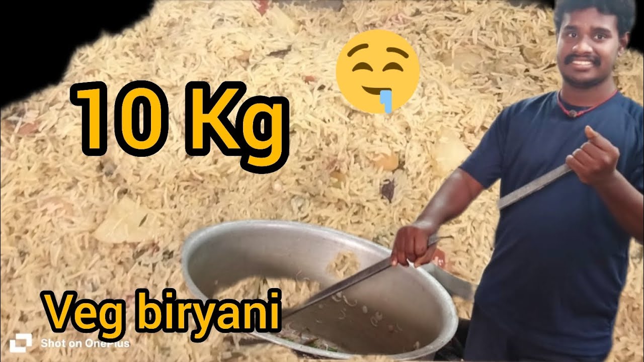 10 kg veg biryani ❤️#videoviral #video #viral Hari catering padappai ❤️#