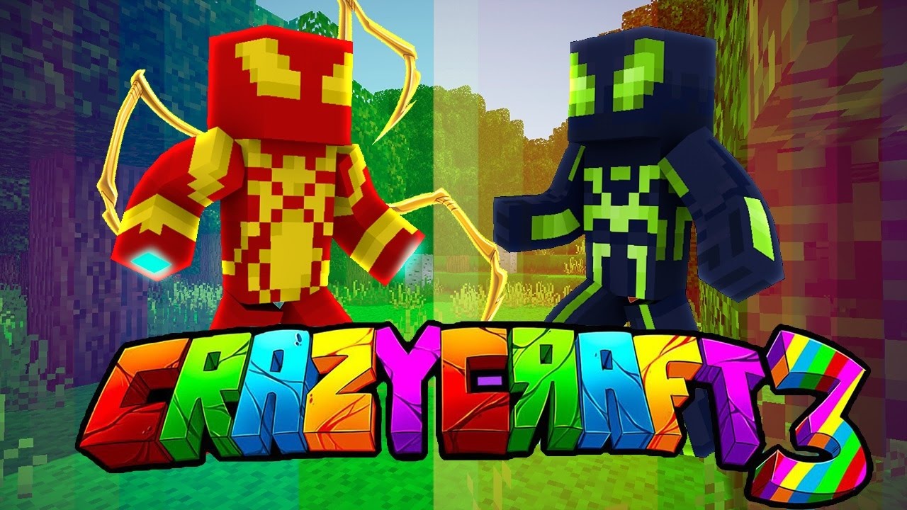 Oops Club Minecraft Crazy Craft 3.0 - Tập 37: CUỘC CHIẾN CỦA 2 NGƯỜI NHỆN SIÊU CẤP