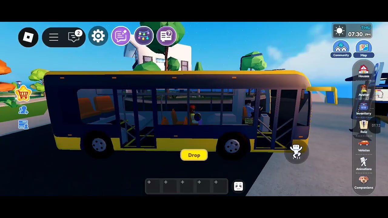 Wheels on the Bus ( Livetopia Version ) | Roblox Song | Nursery Rhymes | Kids Songs | Meddy