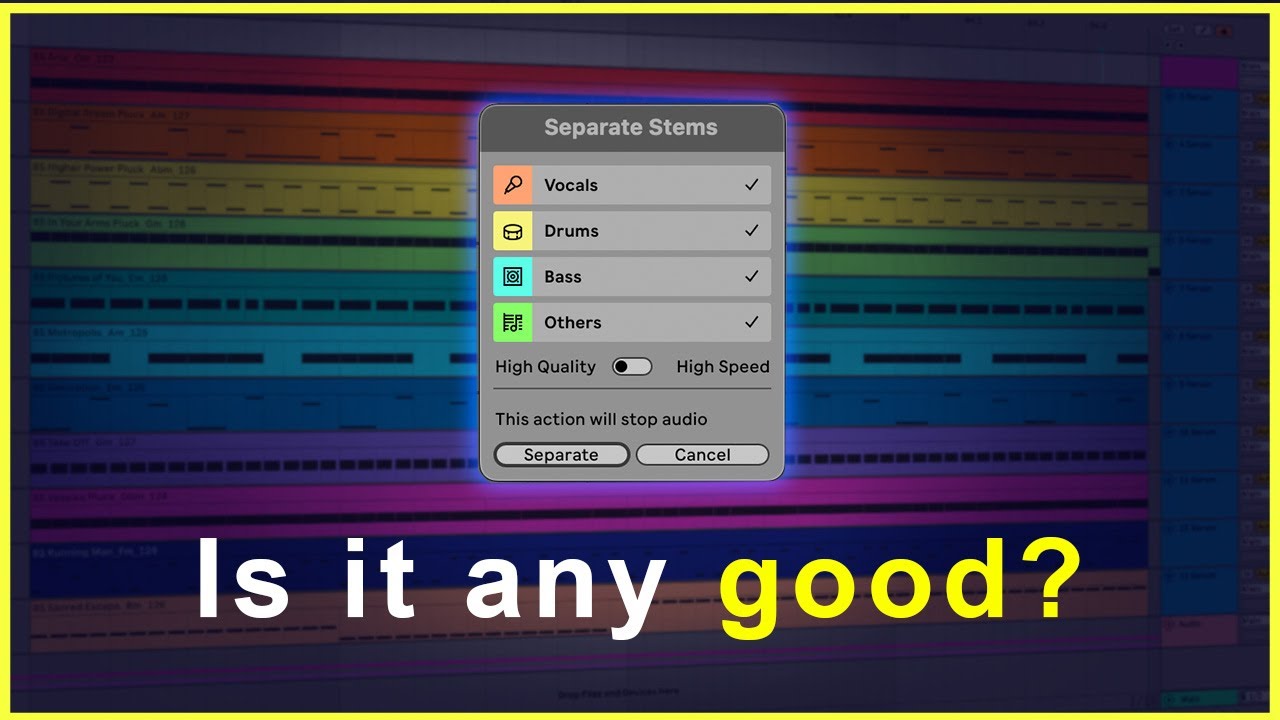Ableton Live 12.3 Stem Separation - The Brutal Truth