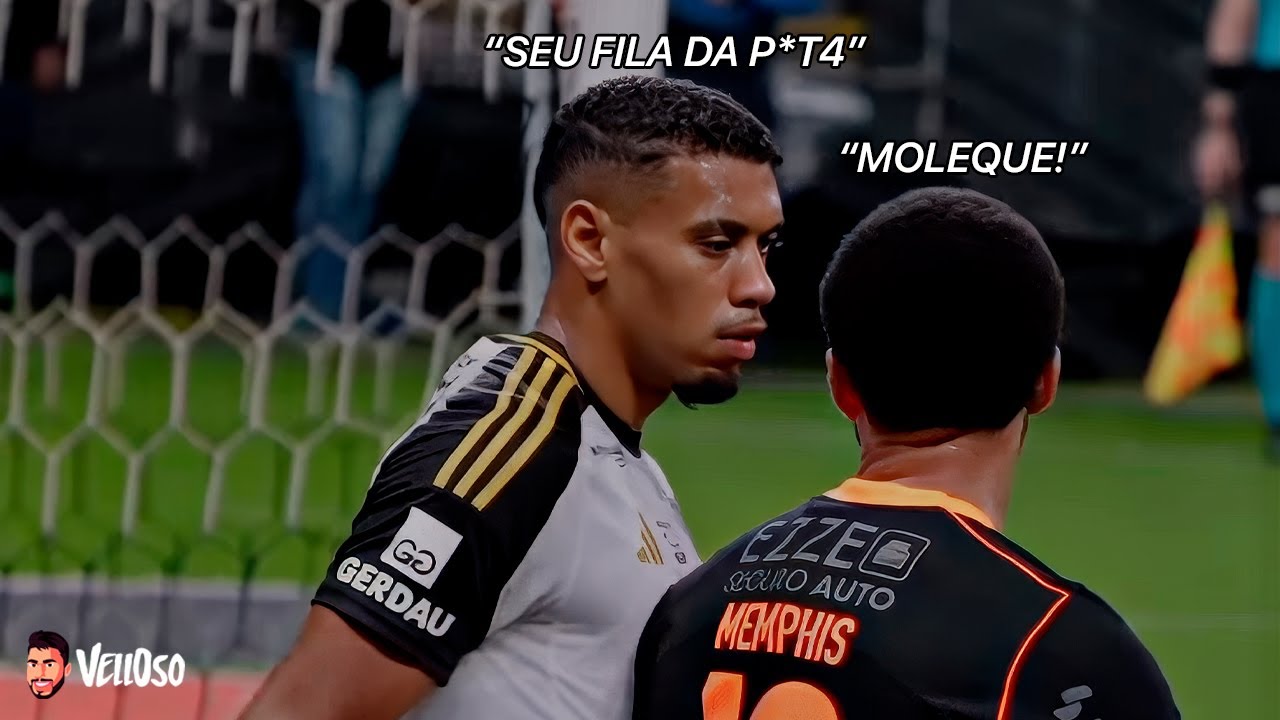 Leitura Labial de Memphins Depay x Juan no jogo Corinthians x Atl&eacute;tico MG