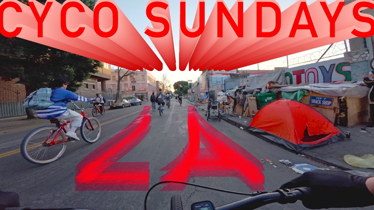 SKID ROW, DTLA, KTOWN, GRAMMYS [CYCO SUNDAYS BIKE RIDE] #skidrow #ktown #grammys #dtla #bikevlog