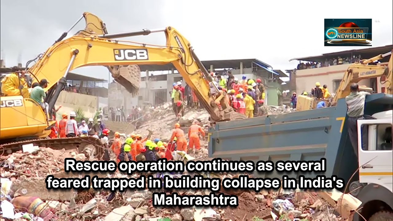 Rescue operation continues as several feared trapped in building  collapse in India's Maharashtra
