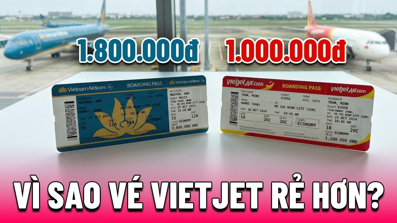 Tại Sao VietjetAir Có Thể Bán Vé Rẻ Hơn VietnamAirlines? Bí Mật Chiến Lược Kinh Doanh