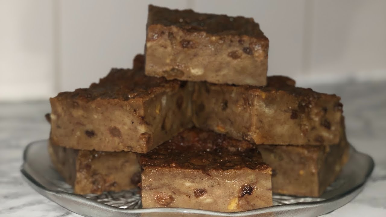 Hot Cross Bun Bread Pudding