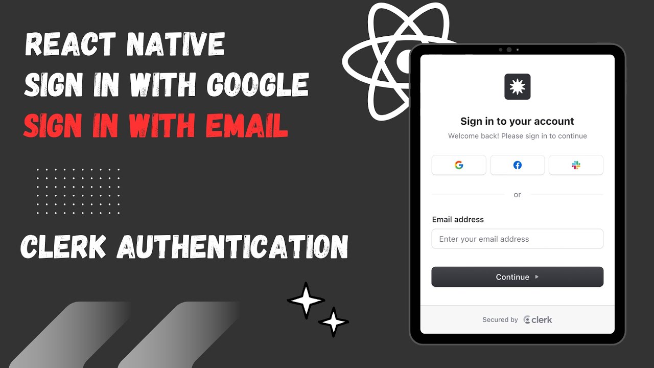 🔴  Sign In With Google | Clerk Authentication Tutorial for beginners | 2025