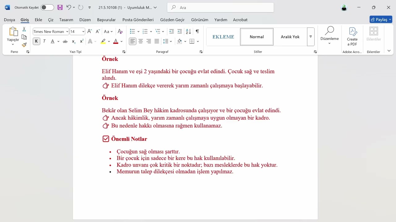 Devlet Memurlarının Yarım Zamanlı Çalışma Hakkının Kullanımına İlişkin Yönetmelik