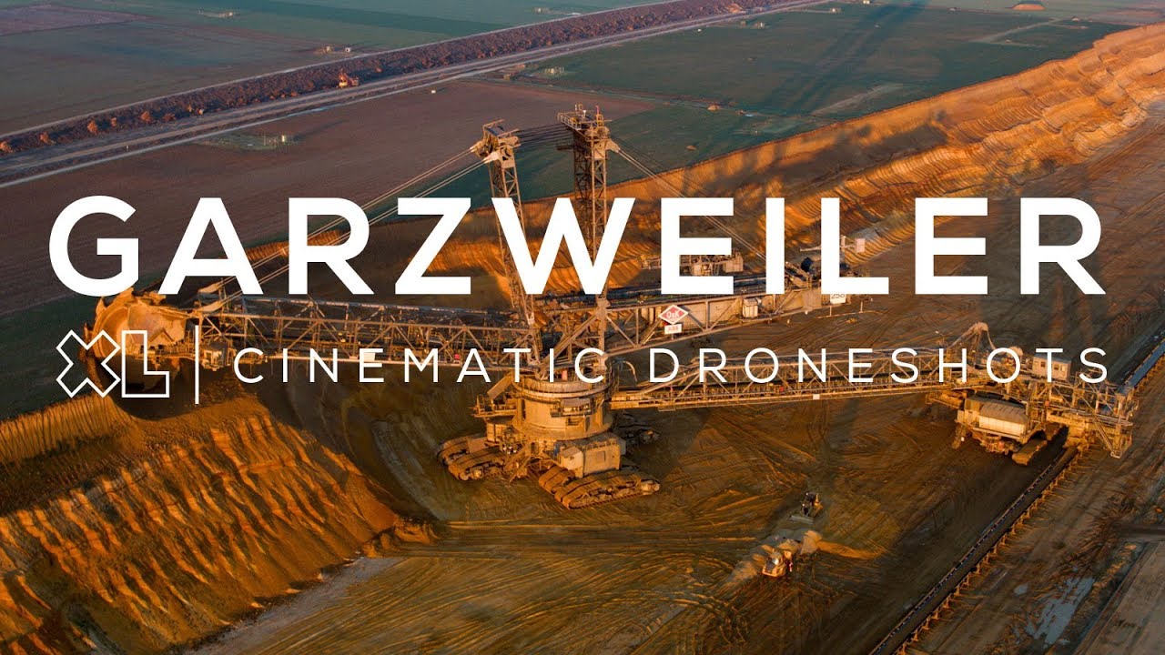 Bruinkoolwinning in Duitsland: Tagebau Garzweiler | 4K Drone video