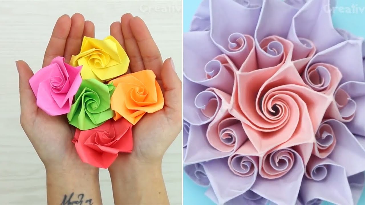 8 Origami a forma di fiore