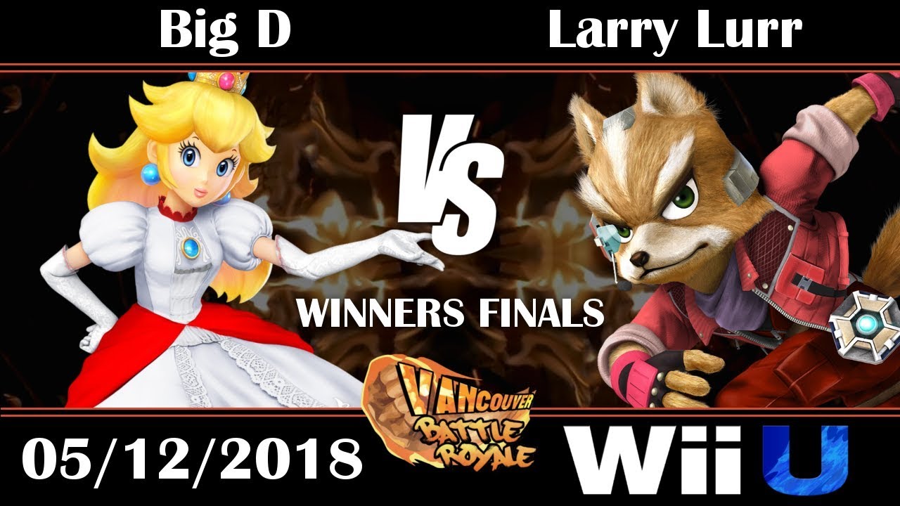 VBR Smash 4 Singles: Winners Finals - CACAW|Big D (Peach) vs MSF|Larry Lurr (Fox)