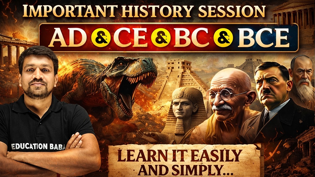 Difference Between AD, BC, CE & BCE | Complete History Timeline Explained | Board Exam 2027