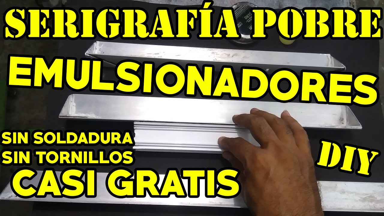 Como hacer un emulsionador de aluminio de Serigrafía para emulsionar fácil, Serigrafía casera barata