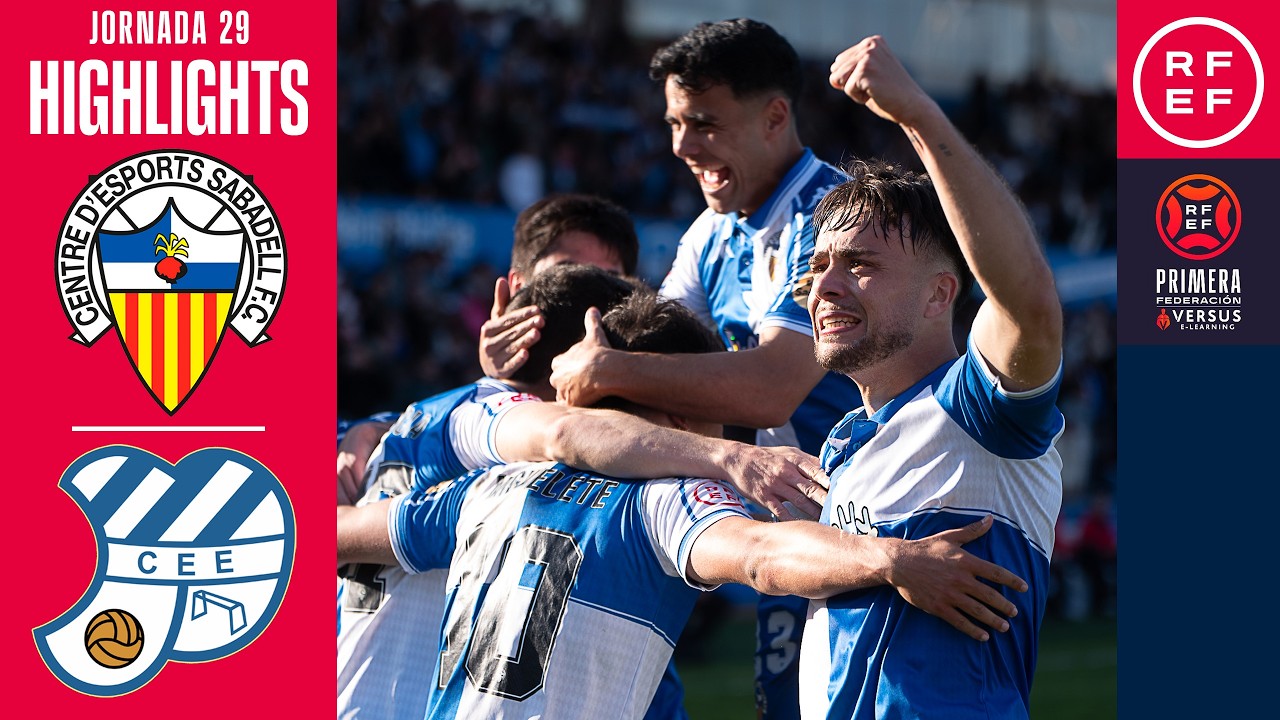 Resumen #PrimeraFederaci&oacute;n | CE Sabadell FC 4-0 CE Europa | Jornada 29 | Temporada 2025/26