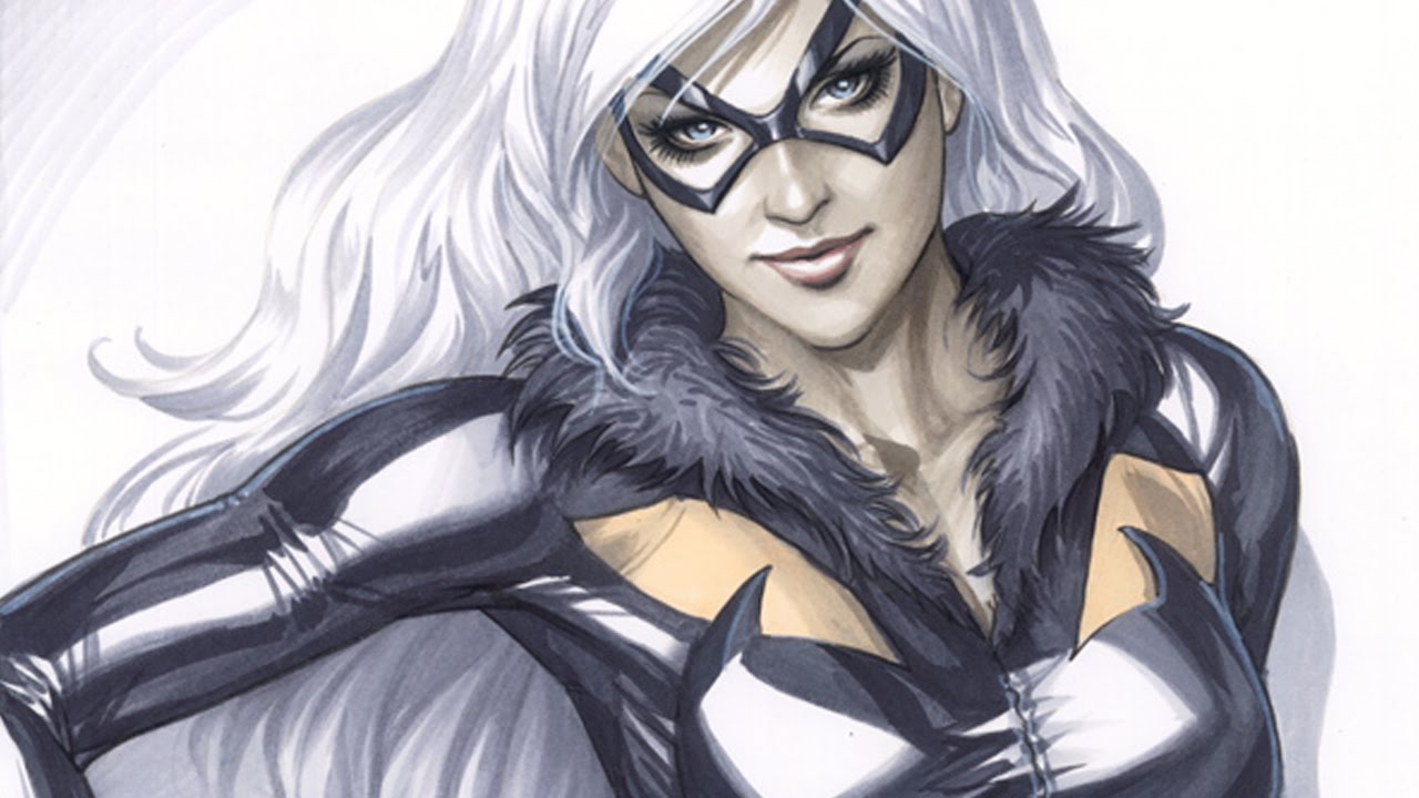 Black Cat drawn with Copic Markers