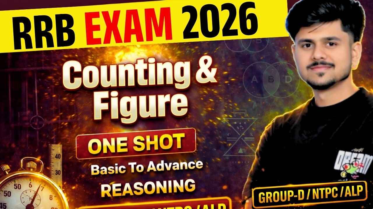NTPC,GROUP D,ALP | Counting Figure One Shot |Reasoning Practice Set |RRB Exam 2026 Reasoning Classes