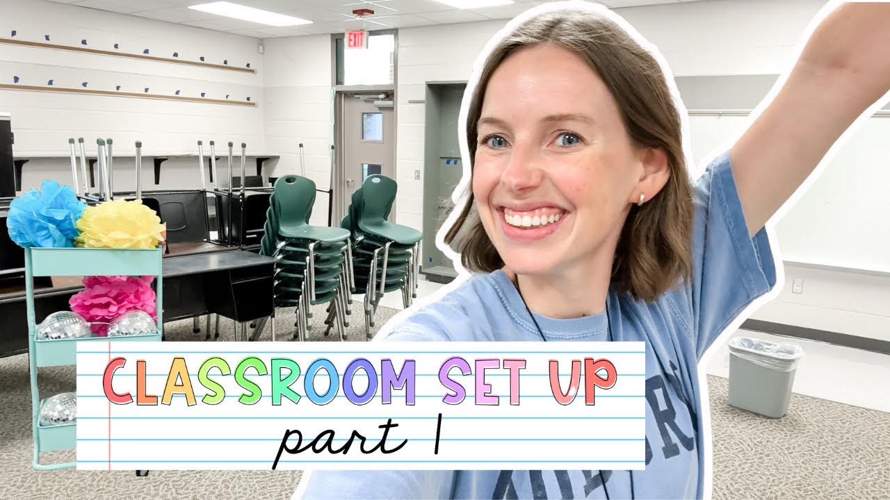 CLASSROOM SETUP 2025 | pt. 1 cleaning and moving in