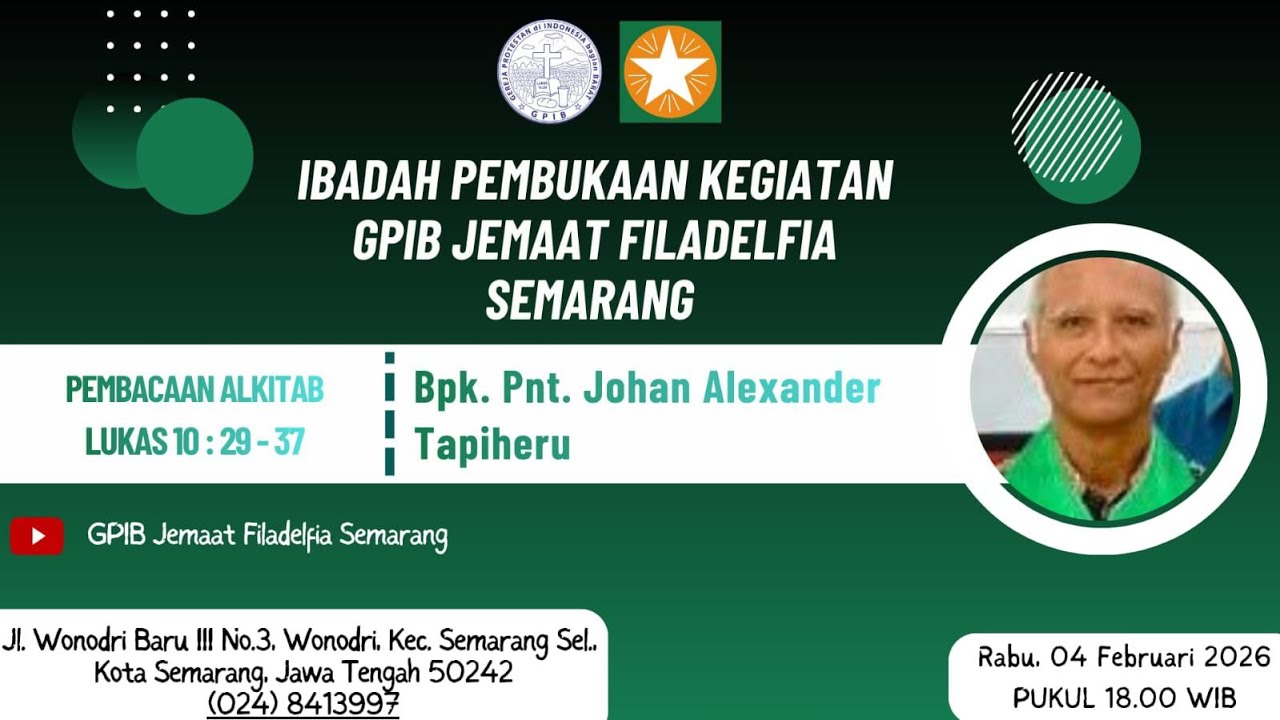IBADAH PEMBUKAAN KEGIATAN , RABU 04 FEBRUARI 2026