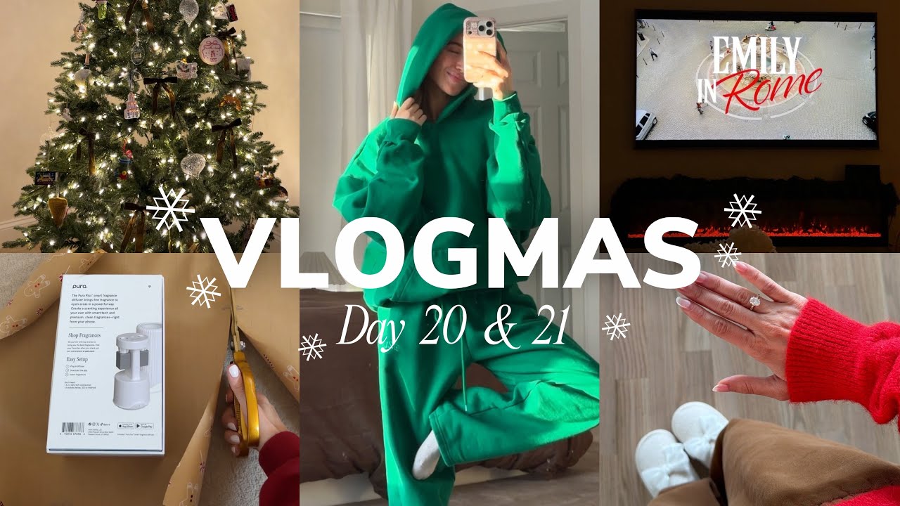 VLOGMAS ДНИ 20 И 21 ❅ Упаковка подарков, маникюр, покупки из PR-агентства и адвент-календарь!