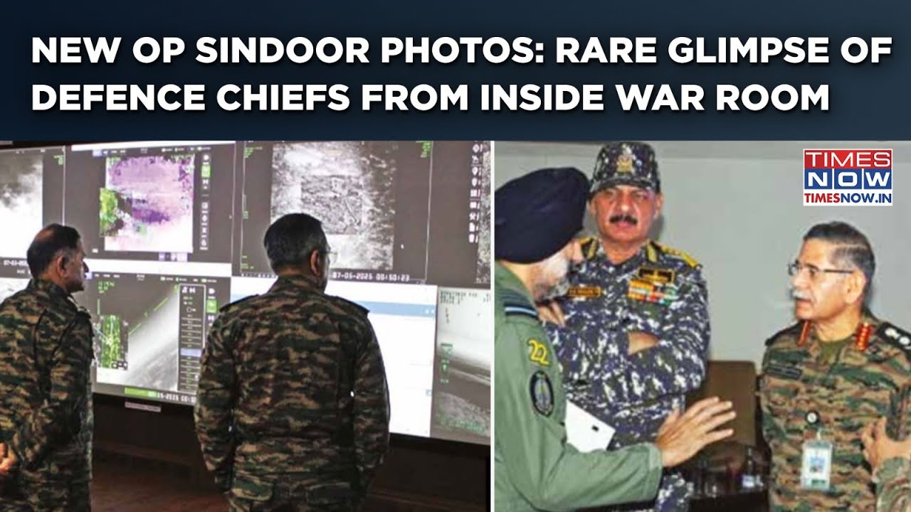 Inside The Op Sindoor War Room: Watch Defence Chiefs Monitor Strikes Real Time In News Photos