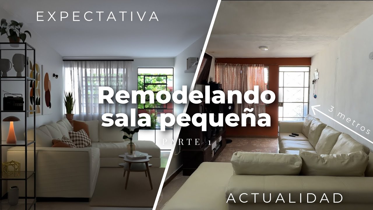 ✅¡Transformamos una sala PEQUEÑA sin cambiar su mueble de 3 METROS! Parecía IMPOSIBLE (Parte 1) | MB