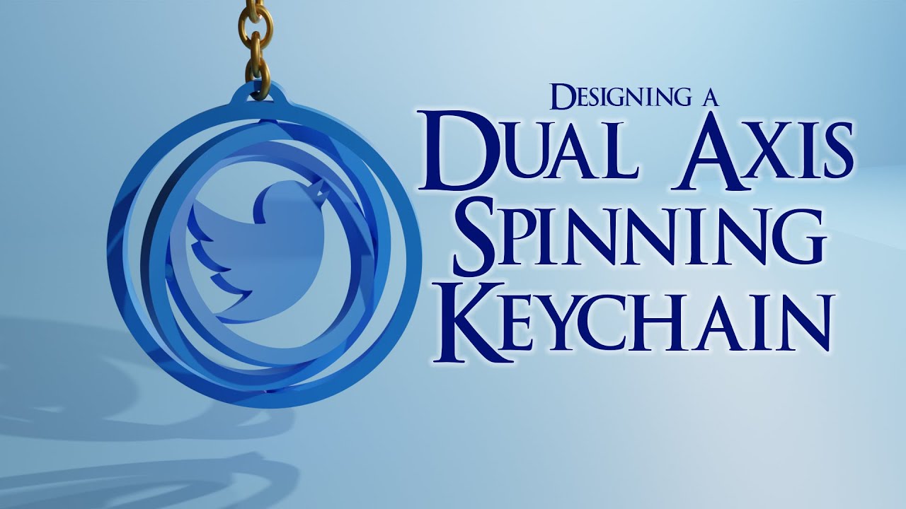 Designing a Dual Axis Spinning keychain | CAD Modelling | Print in Place | 3D Printable