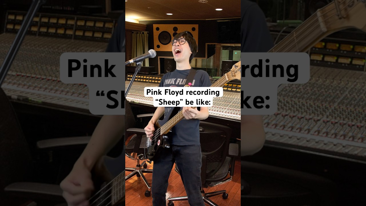 Pink Floyd recording Sheep be like #pinkfloyd #davidgilmour #guitar #rogerwaters #animals #rock
