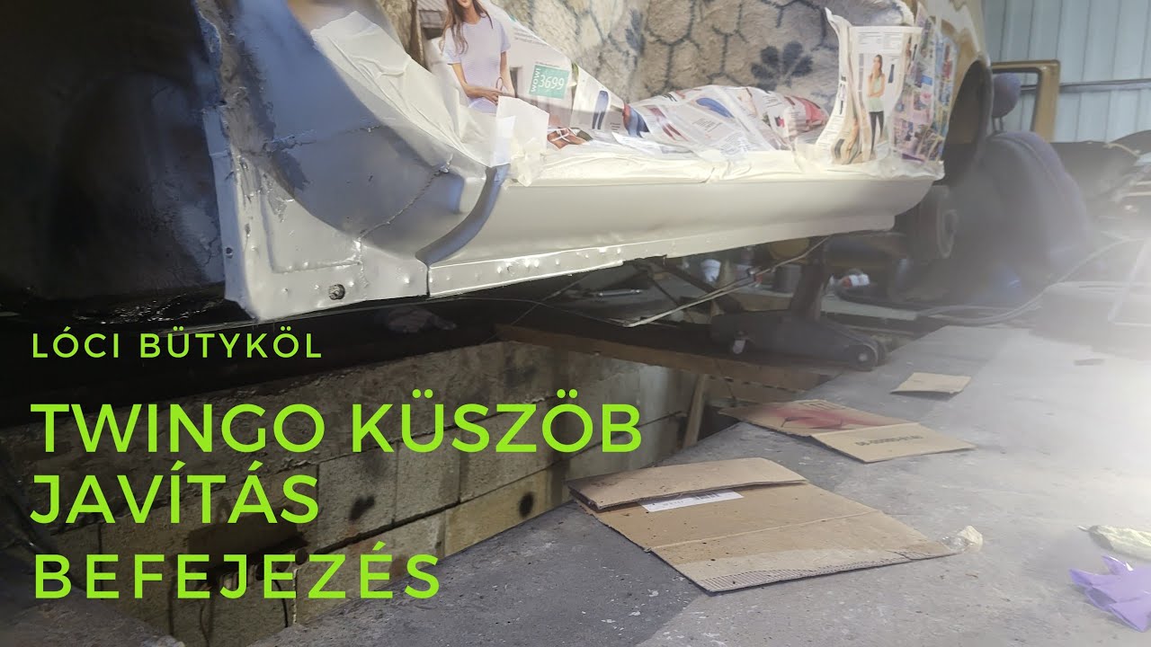 Twingo küszöb javítás befejezés