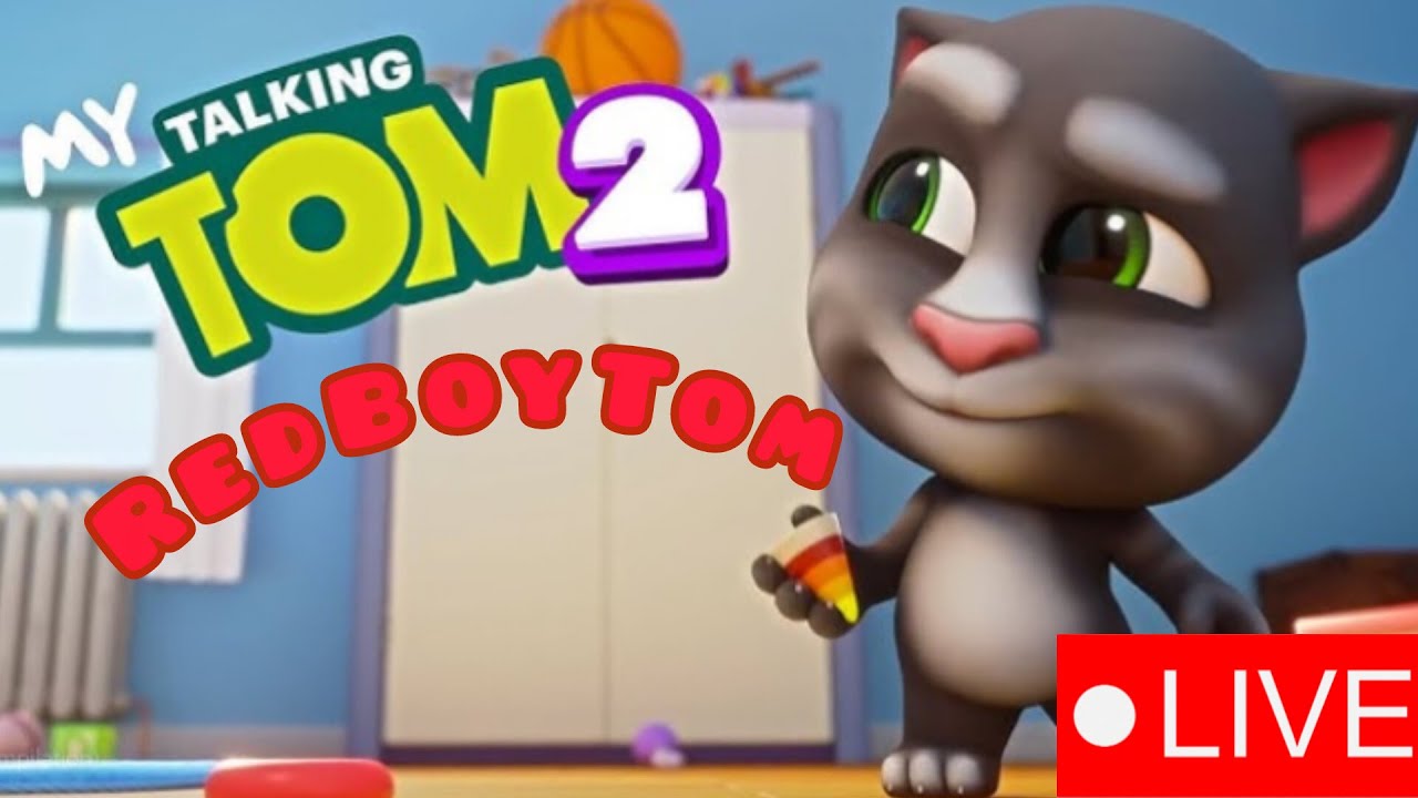 Talking Tom 2 gameplay LIVE🔴 | RedBoyTom #live #viral