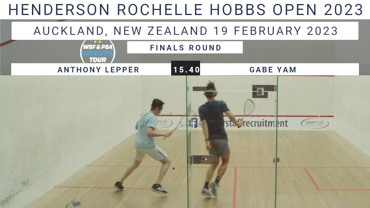 PSA SATELLITE MENS FINAL | ANTHONY LEPPER v GABE YAM | ROCHELLE HOBBS OPEN 2023