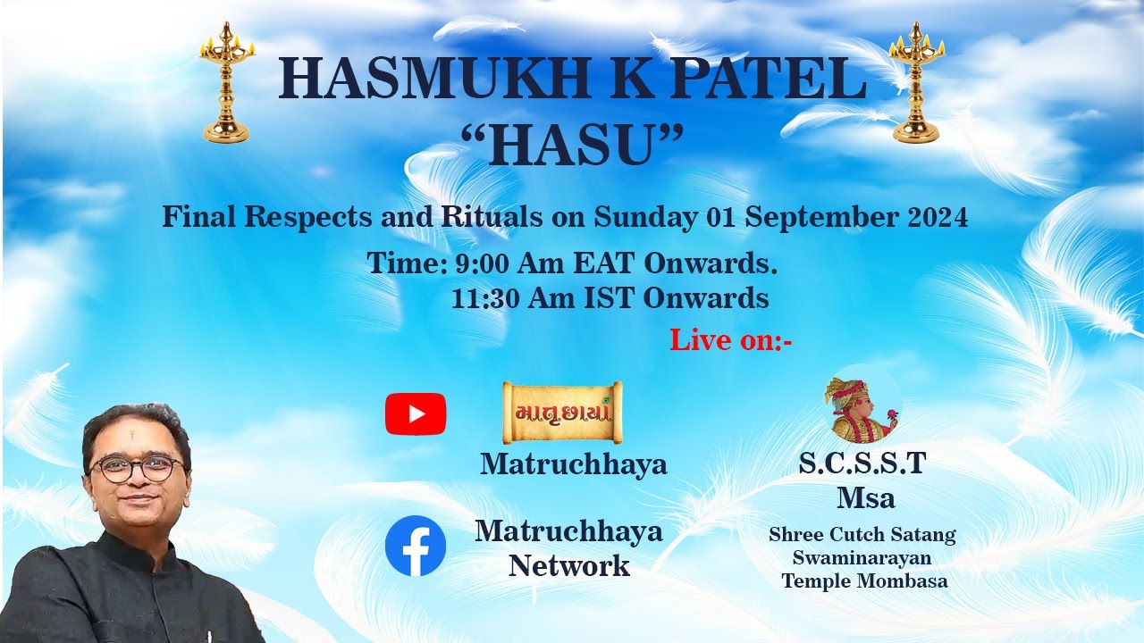 SHREE HASMUKHBHAI KANJIBHAI PATEL - FINAL RITUALS