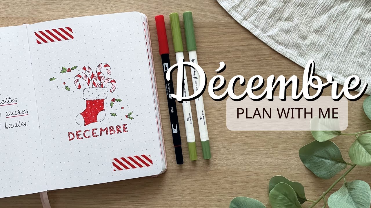 PLAN WITH ME - Décembre 2024 Bullet journal - 🎅🏻🎄