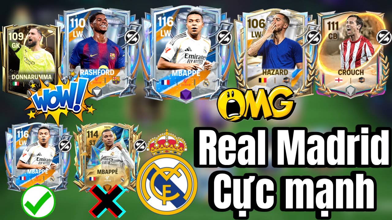 FC MOBILE | REAL MADRID CỰC MẠNH | ĐỔI MBAPPE 113 END SK ANNIVERSARY | THỬ THÁCH XD ĐH REAL MADRID.