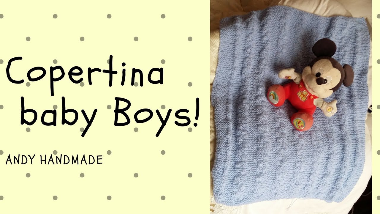 Copertina Baby boys - punto canestro semplice ai ferri