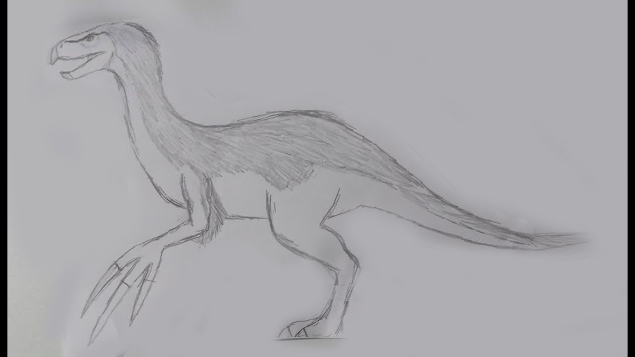 Como desenhar um therizinossauro