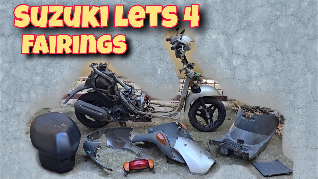 How to Dismantle Fairings for Suzuki Lets 4 Scooter (in FIL) / #EnDIYneer