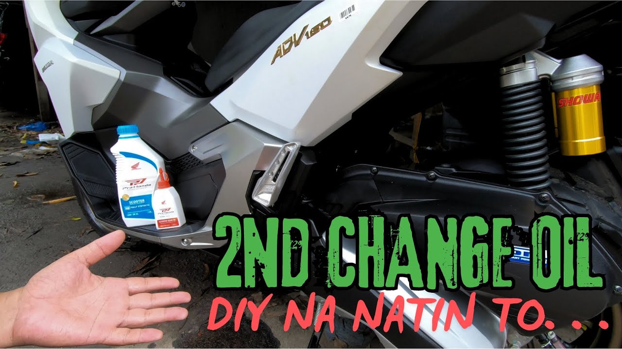 2nd CHANGE OIL | DIY | HONDA AVD 160 #hondaadv160