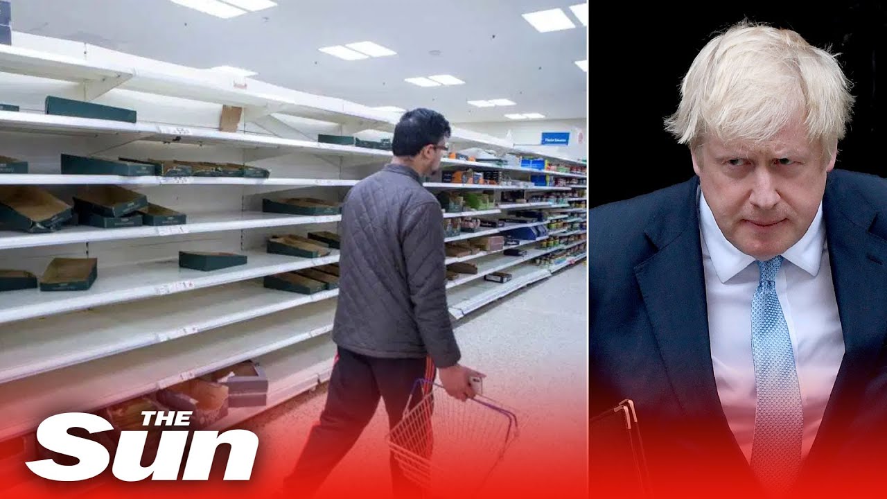 PM urges Brits not to panic buy as supermarket shelves empty amid coronavirus fears