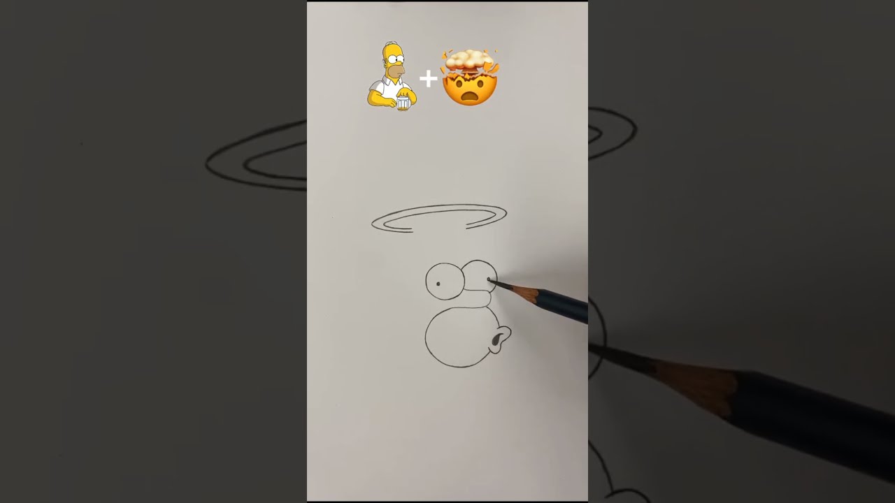 Simpson+🤯= 😅😅 #tiktok #art #2021 #painting #drawing #shorts #short