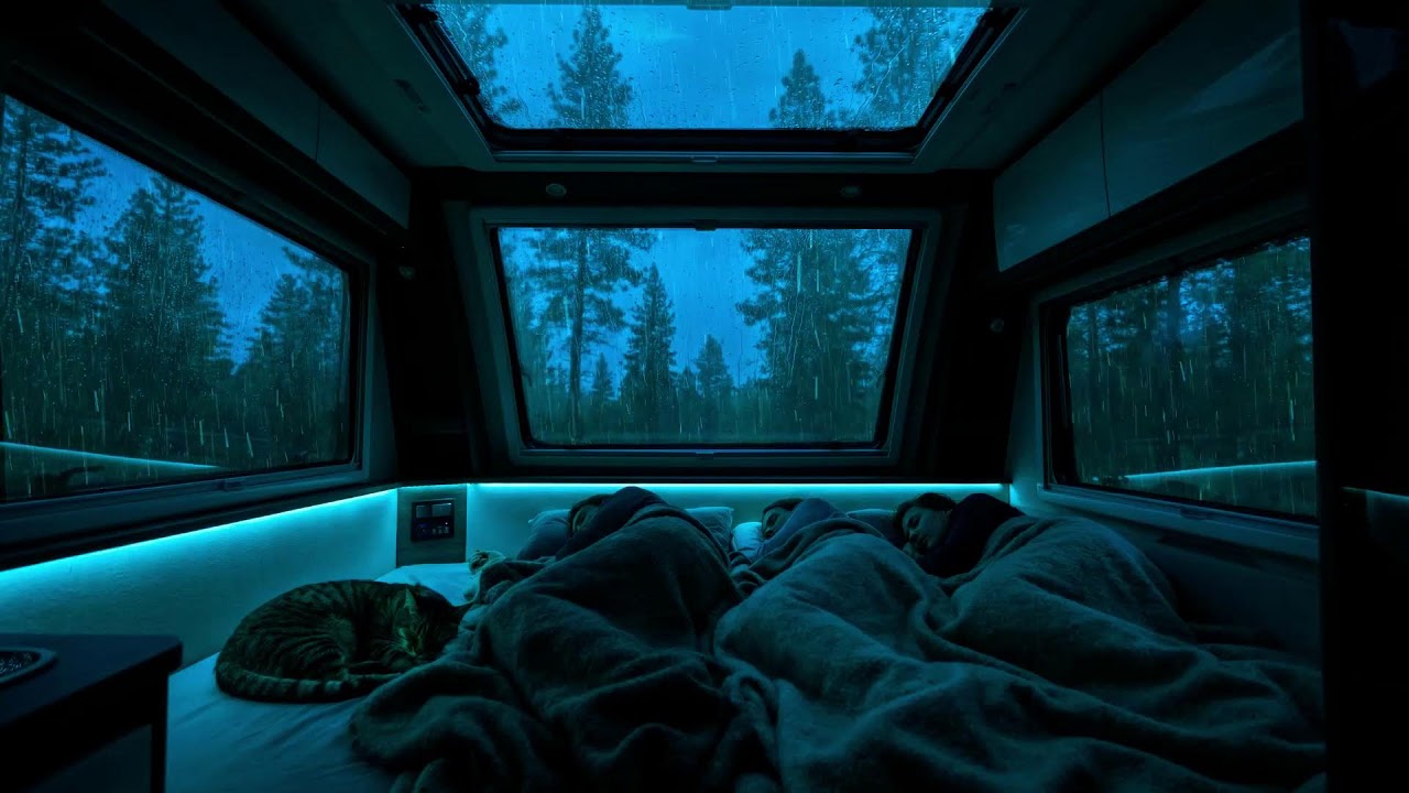 Rain Sounds for Sleeping - Soothing Rain & Gentle Thunder Relax for Fast Sleep, Remove Insomnia