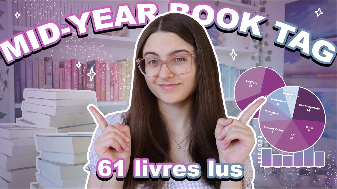 MON BILAN LECTURE DE LA MI-ANNÉE 2025 (plein de statistiques !) | mid-year book freakout tag