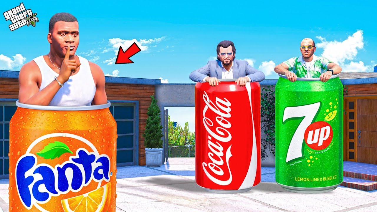 Franklin & Chithapu Playing Cool Drinks Hide & Seek With Friends in GTA 5