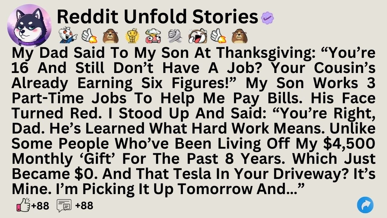 (full story)My Dad Said To My Son At Thanksgiving: “You’re 16 And Still Don’t Have ...