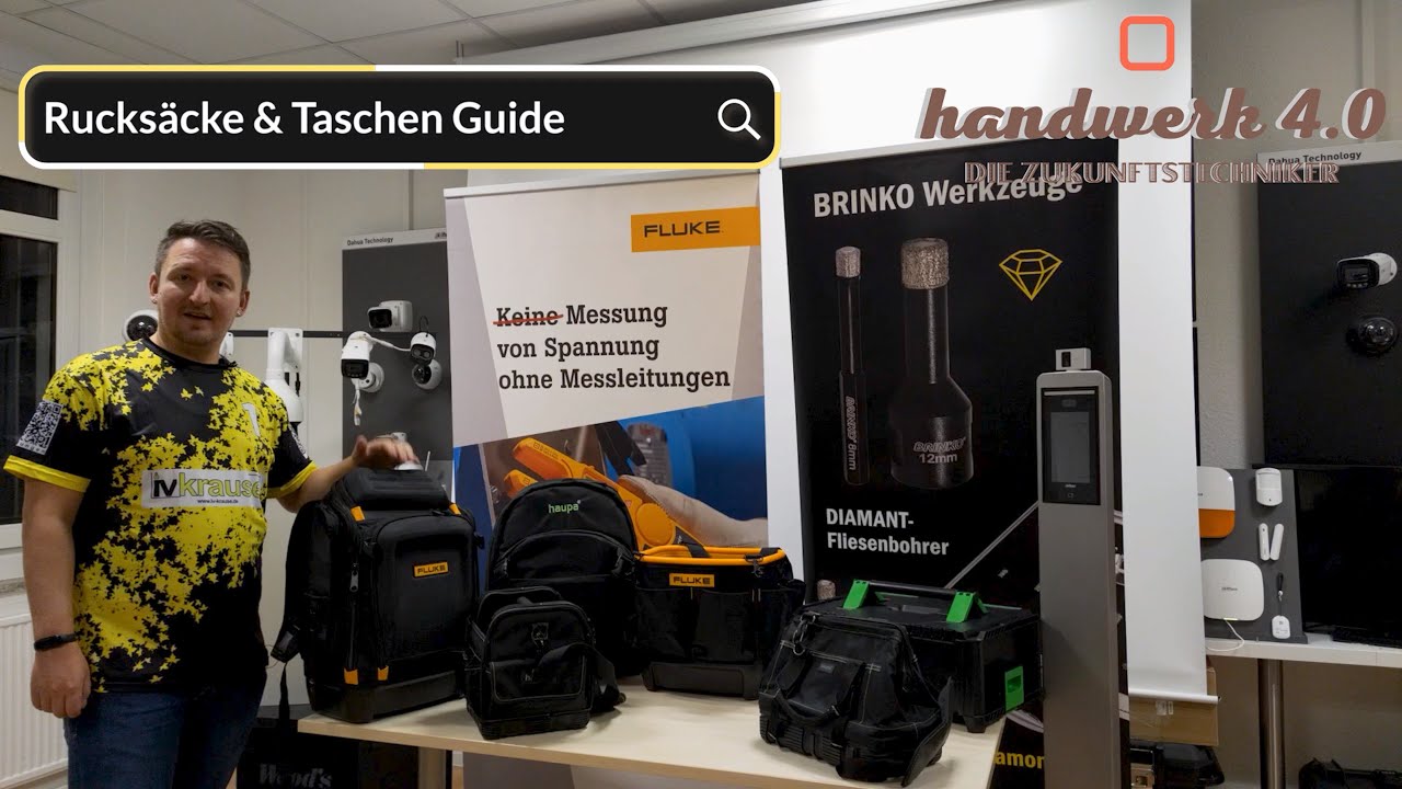 Werkzeugkoffer, Werkzeugrucksäcke und Werkzeugtaschen im Vergleich
