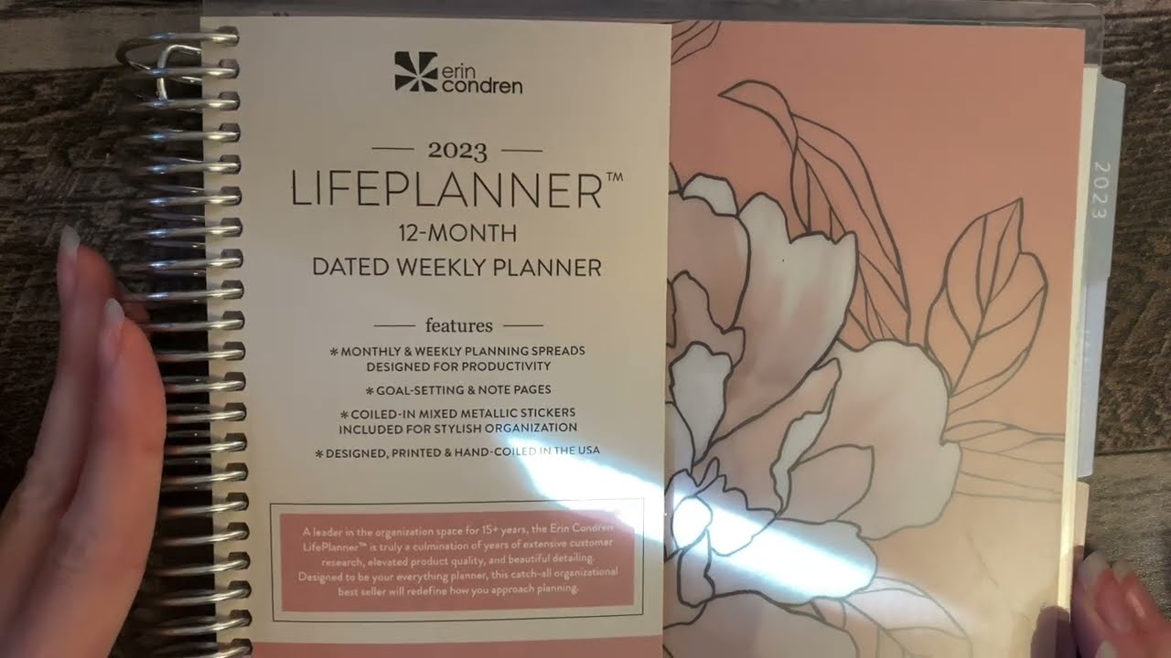 ASMR Erin Condren for Target 2023 Life Planner Flip Through ~ Whispered