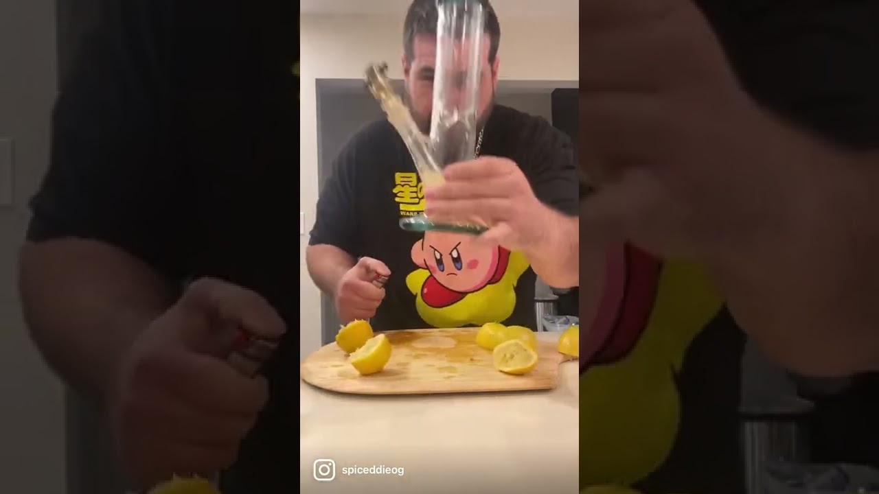 Lemon Bong 🍋😵🤢💨 #insane #wild #crazy